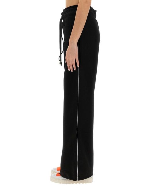 Off-White c/o Virgil Abloh Black Logo Embroidered Drawstring Pants