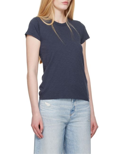 Rag & Bone Blue Logo Short-Sleeved T-Shirt