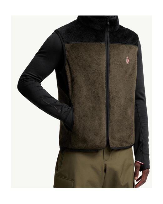 Moncler Green Grenoble Polartec Down Gilet for men
