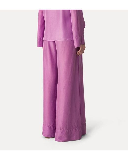 Forte_forte Purple Drawstring Trousers