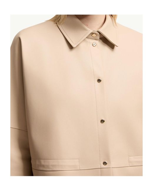 Moncler Natural Leather Long Sleeve Shirt