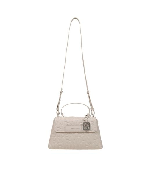 ARMANI EXCHANGE Natural Flap Shoulder Bag