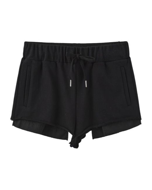 Marissa Chiara Black Elastic Waist Shorts