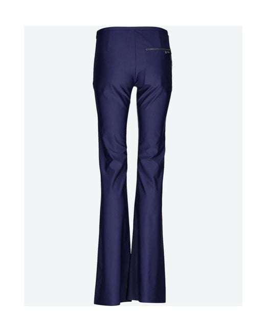 Courreges Blue Logo Casual Pants