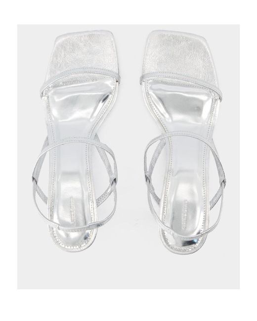 Anine Bing White Hilda Slingback Sandals