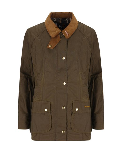 Barbour Green Long-Sleeve Casual Jacket