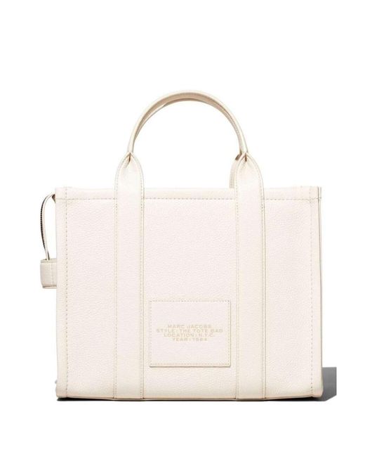 Marc Jacobs Natural The Medium Logo Detailed Tote Bag