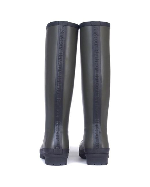 Barbour Blue Round-Toe Boots