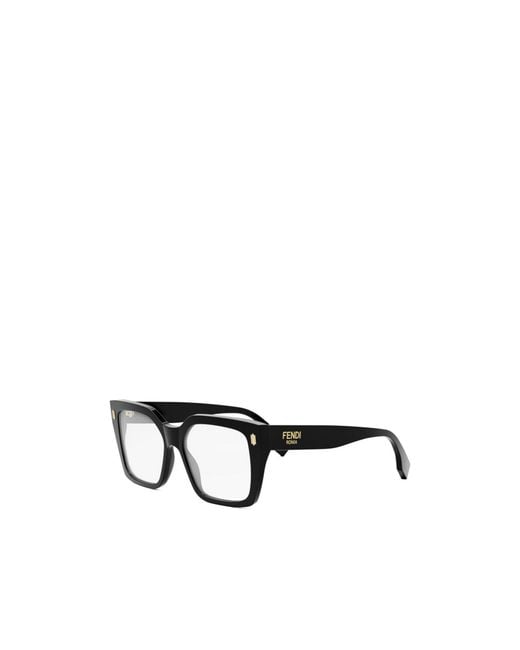 Fendi White Eyewear Square Frame Glasses