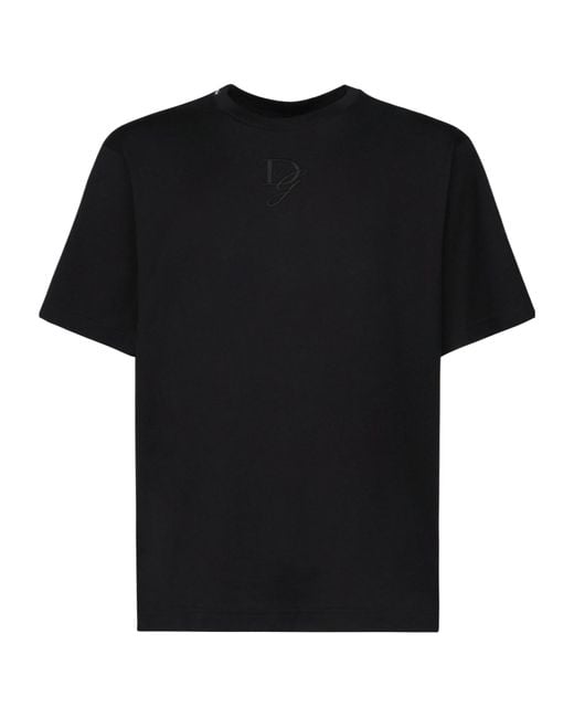 Dolce & Gabbana Black T-Shirts And Polos for men