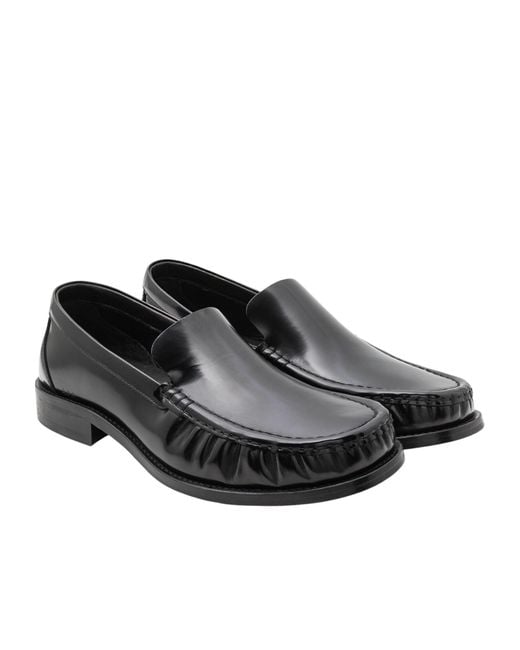 A.P.C. Black Square-Toe Formal Business Shoes for men