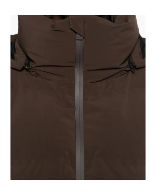 Herno Brown Logo Down Jacket