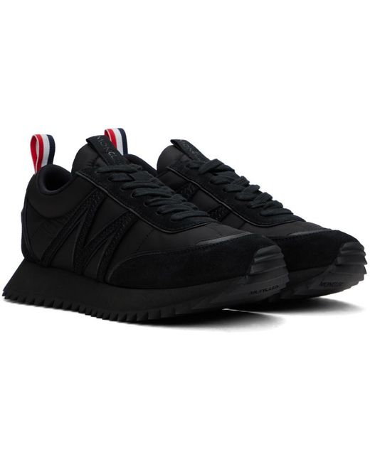 Moncler Black Pacey Lace-Up Trainers for men
