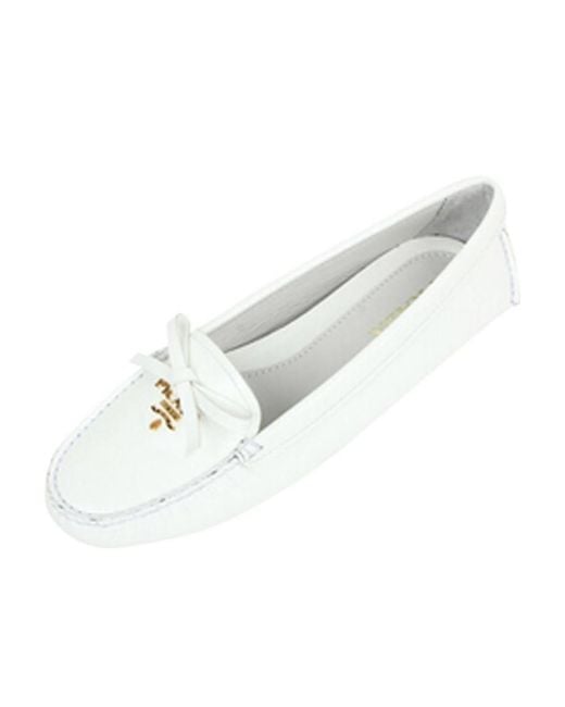 Prada White Logo Details Love Shoes
