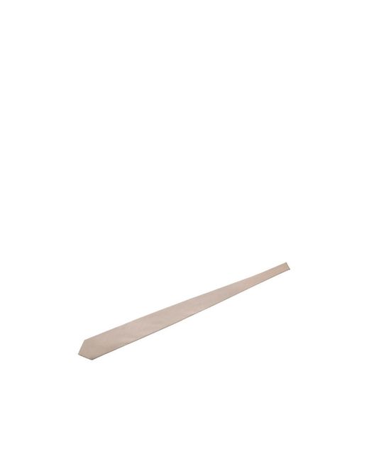 Prada White Pointed Tie for men