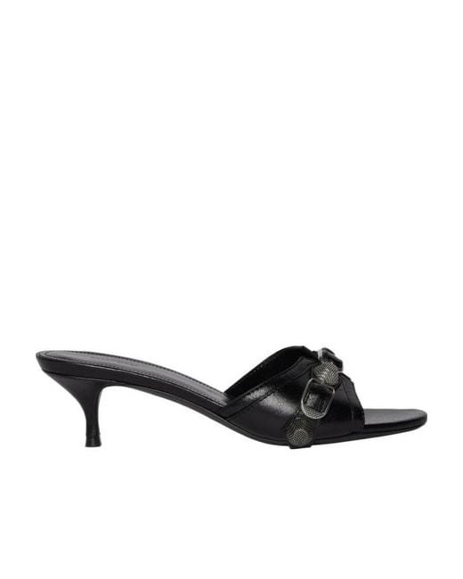 Balenciaga Black Cagole M40 Arena Slip-On Sandals