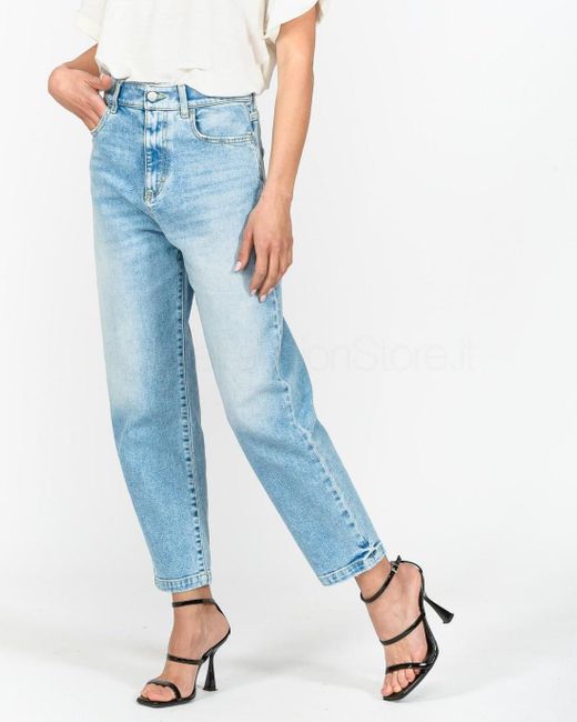 Icons Blue Faded Zipper Denim Pants