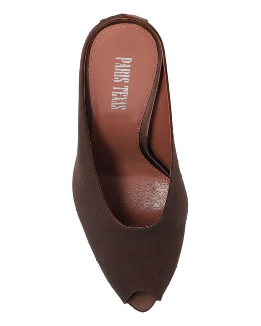 Paris Texas Brown Nina Wedge Heeled Sandals