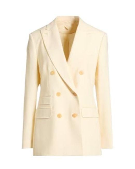Max Mara Natural Minimalist Doublebreasted Blazer