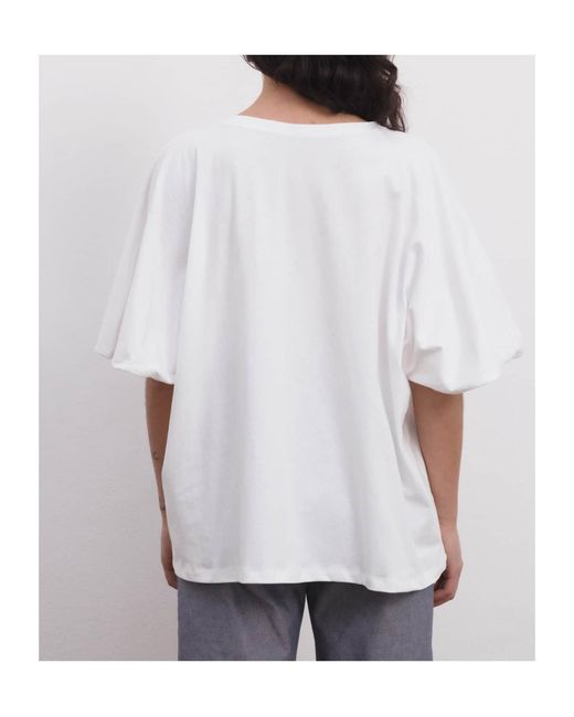 Baserange White Crew Neck T-Shirt