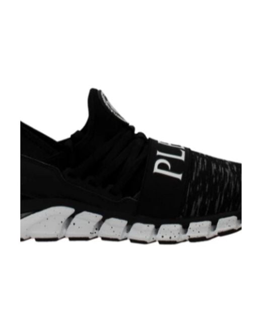 Philipp Plein Black Logo Details Casual Sneakers for men