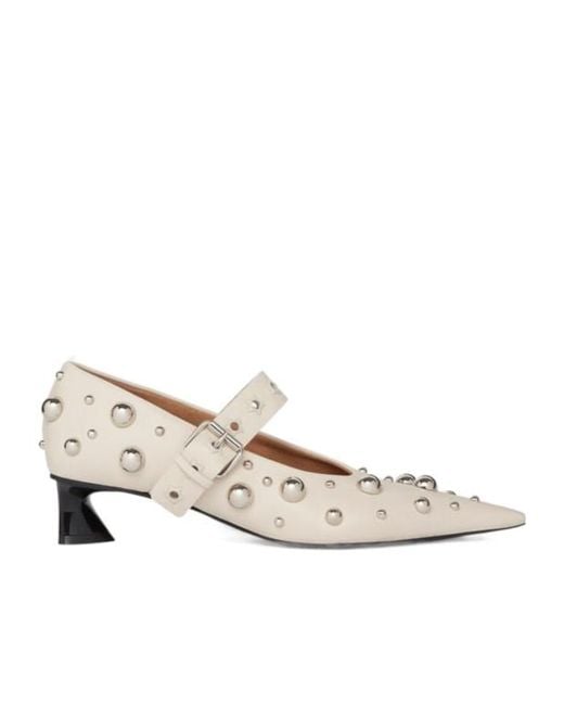 Stella McCartney Natural Elsa Stud-Embellished Pumps