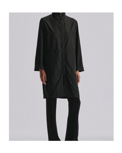 The Row Blue Aldara Zip-Up Coat