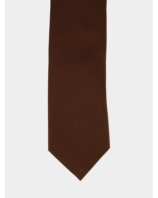 Tom Ford Brown Pointed-Tip Silk Tie for men