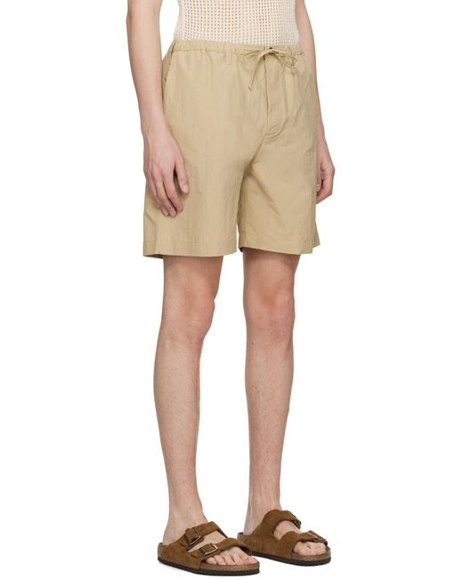 Nanushka Natural Elasticated-Waist Shorts for men