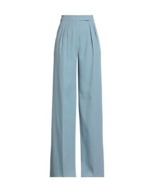 Max Mara Blue Loose Suit Pants