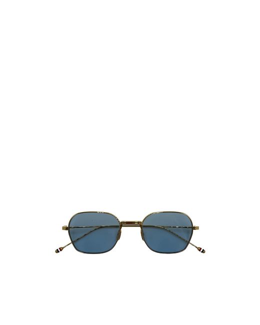 Thom Browne Blue Eyewear Rectangle Frame Sunglasses for men