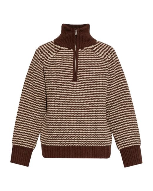 Studio Nicholson Brown Striped Sweater for men