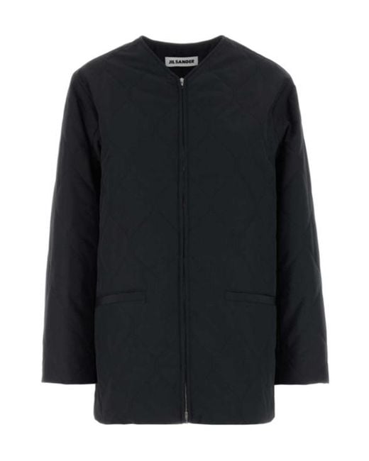 Jil Sander Black Long-Sleeve Casual Jacket