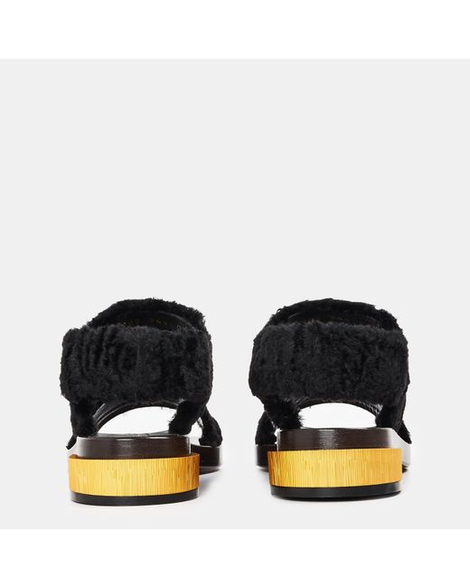 Gucci Black Solid Color Heeled Sandals