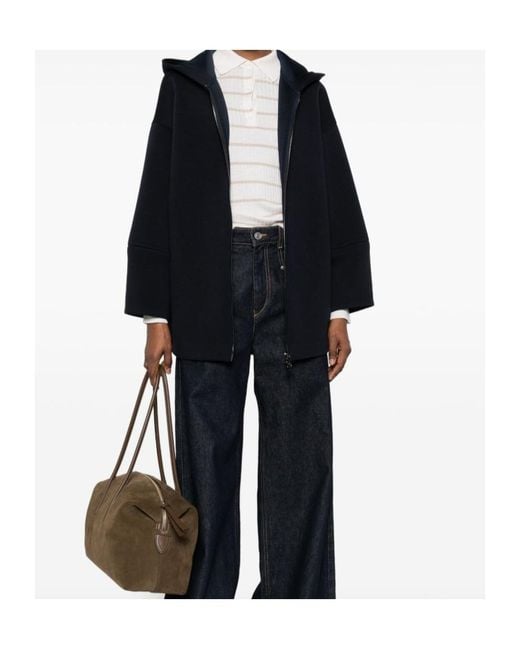 Max Mara Black Zip Hoodie