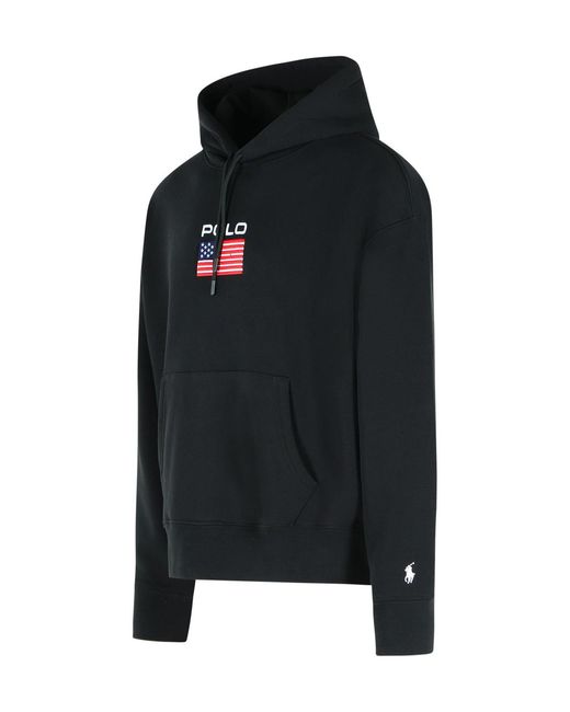 Polo Ralph Lauren Black Flag Fleece Hoodie for men