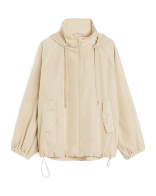 Weekend by Maxmara Natural Spuma Technical Taffeta Windbreaker Jacket
