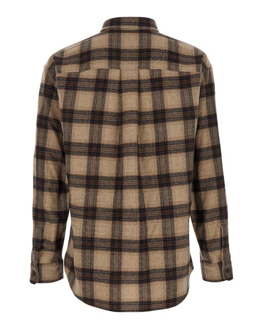 DSquared² Brown Camicia A Scacchi for men