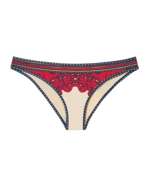 LaDoubleJ Red Print Bikini Bottom