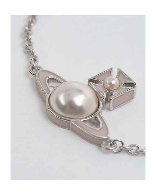Vivienne Westwood White Tiliya Bracelet