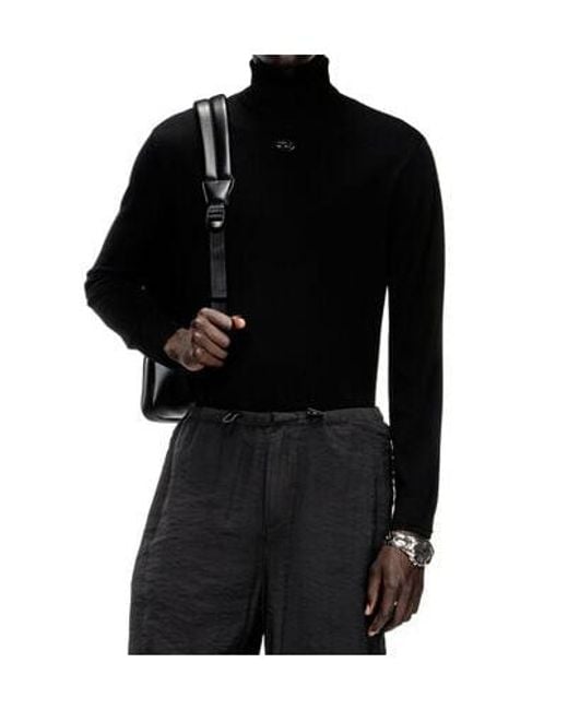 DIESEL Black Turtleneck Knit Jumper for men