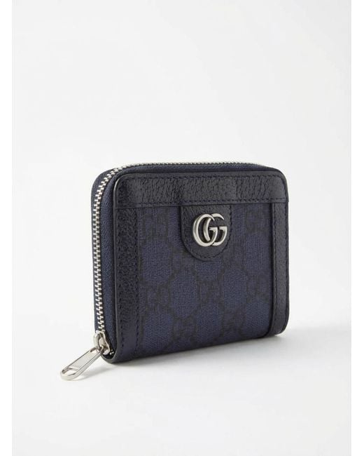 Gucci Blue Ophidia Zipper Wallet for men