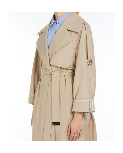 Max Mara Natural The Cube Utrench Belted Long-Sleeved Coat