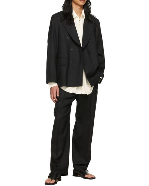 Our Legacy Black Double-Breasted Jacket for men