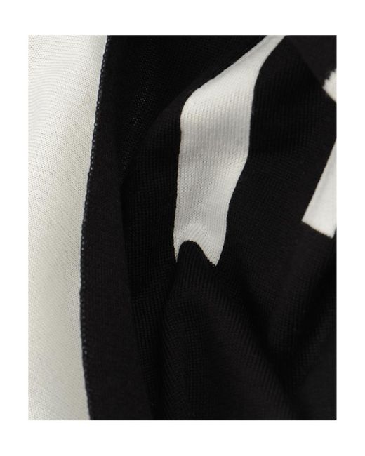 Givenchy White Logo Inlaid Knitted Scarf for men