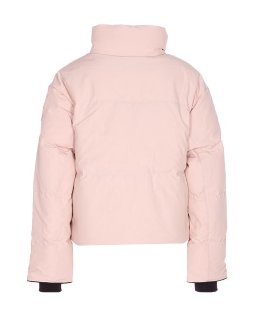 Canada Goose Pink Grandview Cropped Quilted Arctic-Tech Jacket