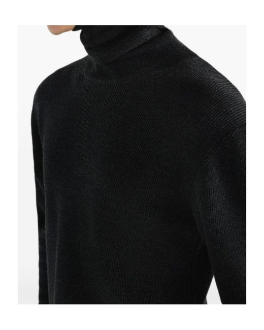 Lemaire Black Long-Sleeved Sweater for men