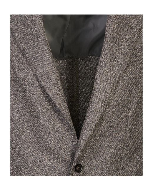 Canali Gray Long-Sleeved Suit Jacket for men