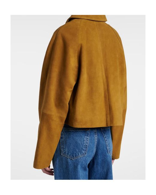 Dorothee Schumacher Brown Button Leather Jacket