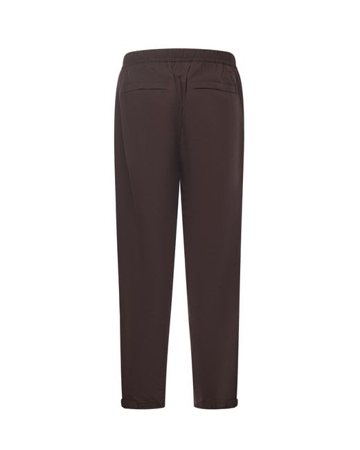 Herno Brown Laminar Elastic-Waist Pants for men